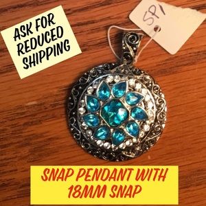 Snap Pendant with 18mm Snap, fits most brands